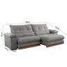 Sofá Dubai Linho 02 Módulos de 90 Cm B25 Cm Meu Sofá Online - 4