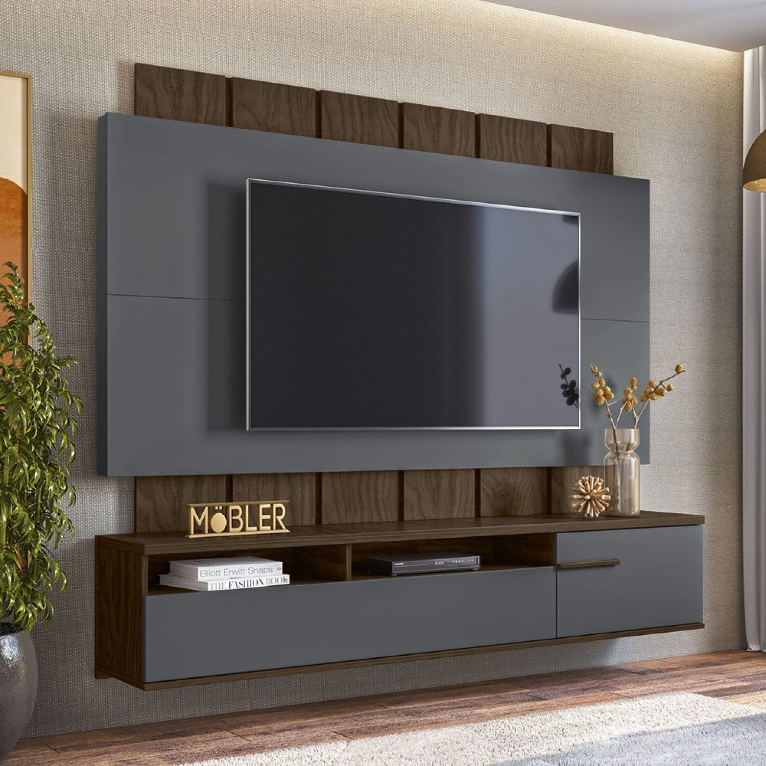 Painel para Tv até 70 Polegadas 2 Portas Sena - 1