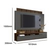Painel para Tv até 70 Polegadas 2 Portas Sena - 3
