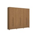 Ver imagem 2 de Guarda Roupa Casal 6 Portas e 3 Gavetas C/ Pés Cb03t580 Canela - Kappesberg
