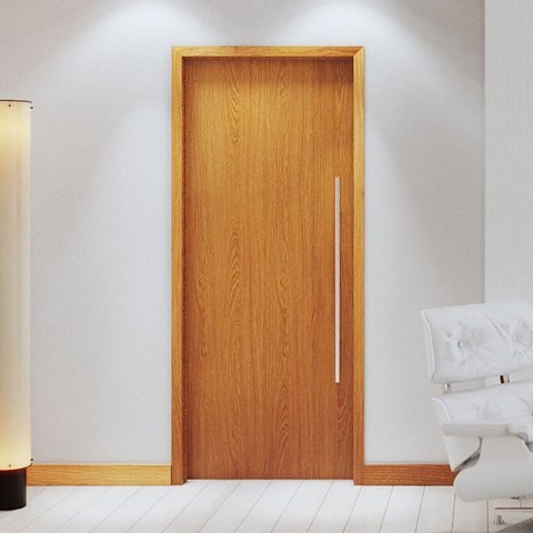 Folha de Porta de Madeira 210x72cm Espessura 3,5cm Mso Eucaplac Eucatex Teka Milano