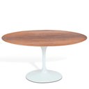Ver imagem 1 de Mesa Saarinen Oval Imbuia 244x137cm - Base Branca