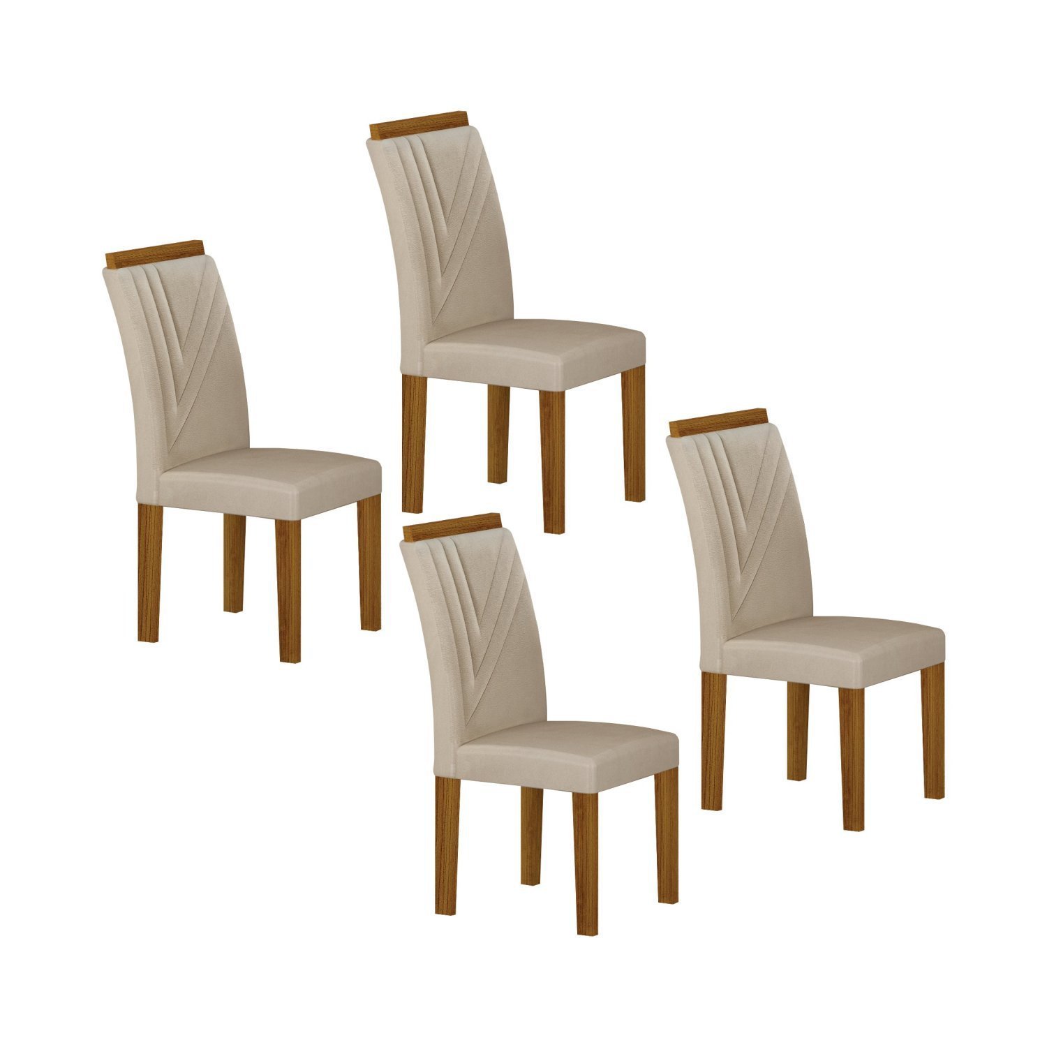 Conjunto 4 Cadeiras 97cm Miami Yescasa - 1