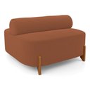 Ver imagem 4 de Sofá Ilha Orgânico Living Closet Evo 125cm 02 Lugares Bouclê Terracota - Abmaza
