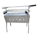 Ver imagem 1 de Churrasqueira de Alumínio Desmontável Grelha Inox Espeto Rs Prateado