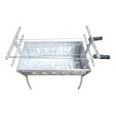 Ver imagem 4 de Churrasqueira de Alumínio Desmontável Grelha Inox Espeto Rs Prateado