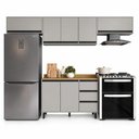 Ver imagem 2 de Cozinha Completa Modulada 4 Peças 280cm com Tampo Tóquio Cinza Casamia