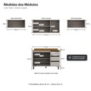 Ver imagem 5 de Cozinha Completa Modulada 4 Peças 280cm com Tampo Tóquio Cinza Casamia