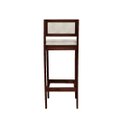 Ver imagem 5 de Kit 2 Banquetas Assento Encosto Estofado Imbuia com Linho Cru Hellen