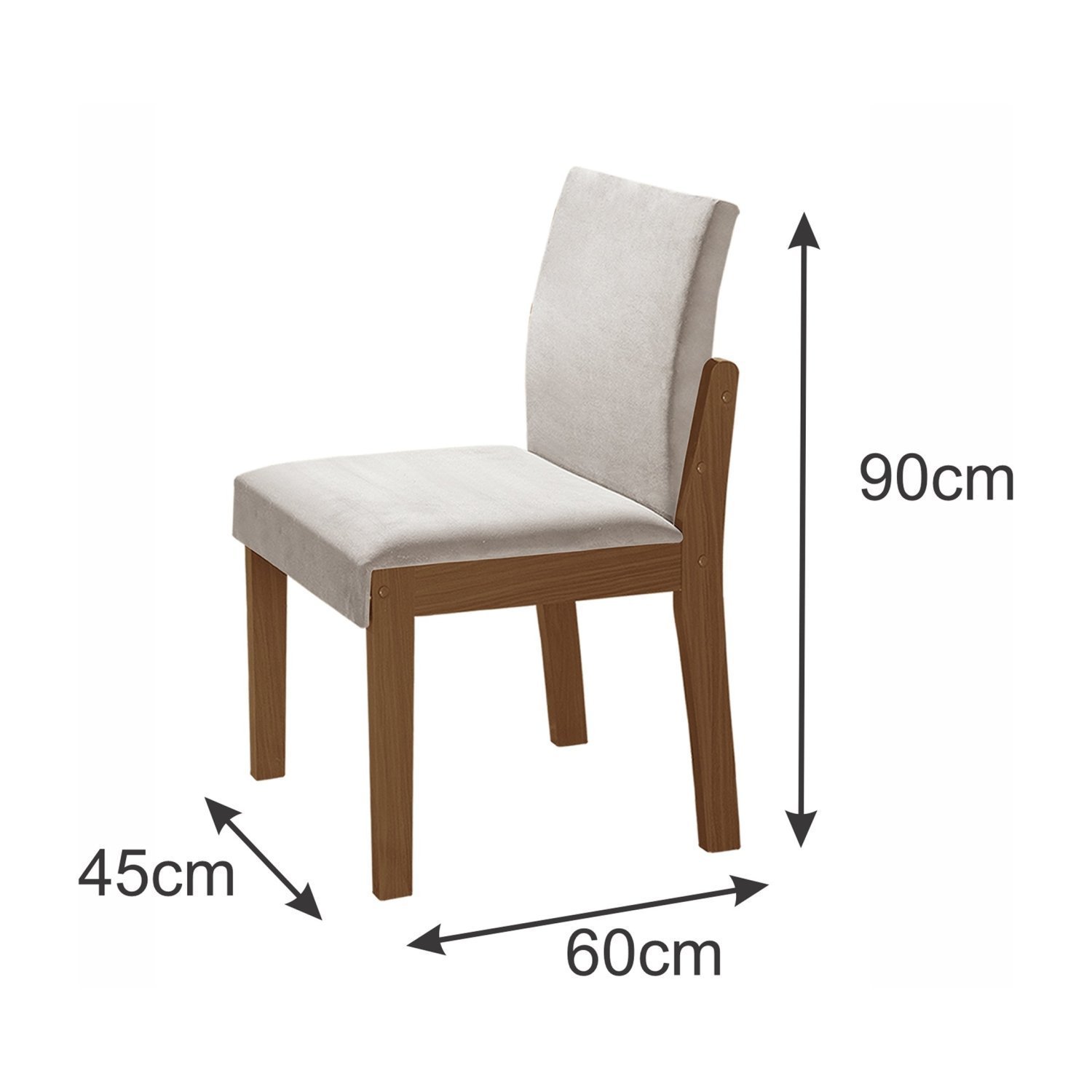 Conjuntos Harpa 180cm 6 Cadeiras Mônaco Yescasa - 9