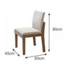 Conjuntos Harpa 180cm 6 Cadeiras Mônaco Yescasa - 9