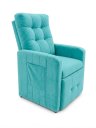 Ver imagem 4 de Poltrona Papai Luxo Reclinavel para Estenção de Cilios , Amamentação Organica* Sued*Azul Tiffany