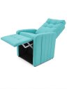 Ver imagem 2 de Poltrona Papai Luxo Reclinavel para Estenção de Cilios , Amamentação Organica* Sued*Azul Tiffany
