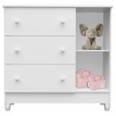 Ver imagem 5 de Quarto de Bebê Mariah 3p com Berço Mirelle Branco Brilho - Carolina