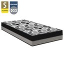 Ver imagem 2 de Colchão Ortobom Solteirão ISO Double Face EPS Espumas D28 e D33 Cinza/Preto 108X198X20