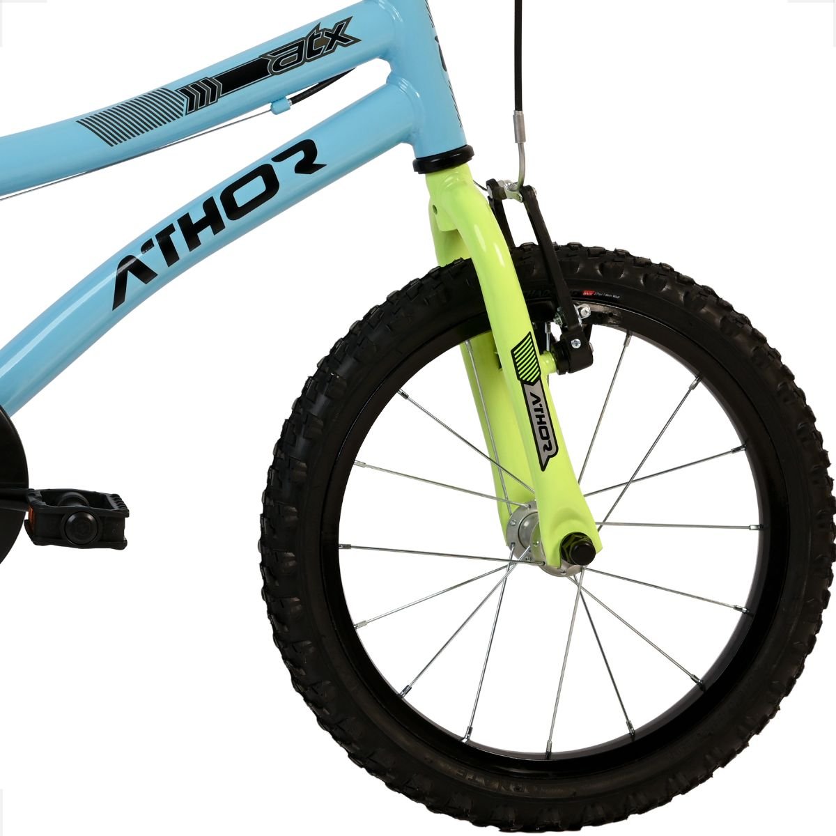 Bicicleta Infantil Aro 16 Athor Atx Tipo Bmx Top com Rodinha:azul - 2