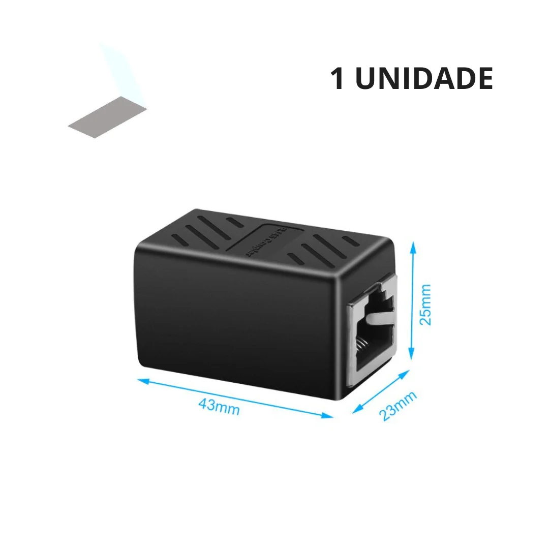 Emenda De Rede Rj45 Extensor Cat5 Cat5e Cat6 P/ Ps4 Ps5 Note