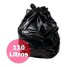 Saco de Lixo Preto 110l Reforçado 100 Unidades - 1