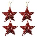Ver imagem 7 de Conjunto Estrela Tridimensional Arabesco Vermelha 11cm Enfeite Árvore 8 Unidades - Magizi