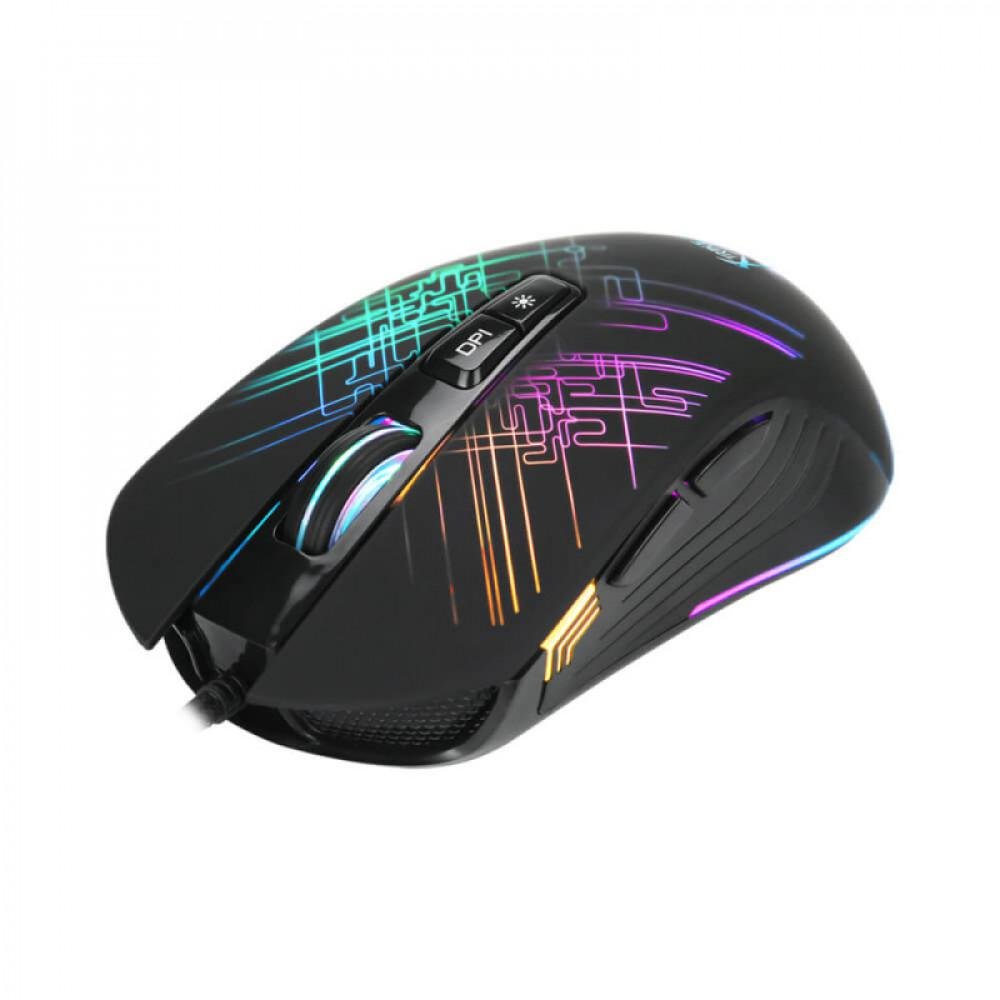 Mouse Gamer Xtrike Me Gm-510, Rgb, 7 Botões 6400 Dpi - Preto