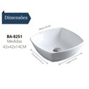 Ver imagem 3 de Cuba de Apoio 14x42x42cm Adm8251 Adamas