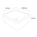 Ver imagem 6 de Conjunto de Banheiro Gabinete Suspenso Ripado 1 Gaveta Interna com Espelheira e Cuba Treviso