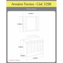 Ver imagem 7 de Conjunto de Banheiro Gabinete Suspenso Ripado 1 Gaveta Interna com Espelheira e Cuba Treviso Cinza/Gianduia