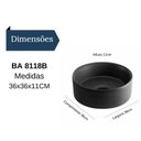 Ver imagem 3 de Cuba de Apoio 11x36x36cm Adm8118b Adamas