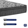 Cama Box Camurça Casal Bege e Colchão Physical Espuma Ortobom - 3