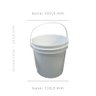 Balde Alça Plastica Hermético para Café 10 Litros 05 Peças - 6