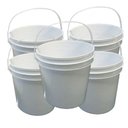 Ver imagem 1 de Balde Alça Plastica Hermético para Café 10 Litros 05 Peças