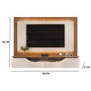 Ver imagem 6 de Painel Suspenso Brisa TV 60" Off White Freijó Tana Decor DJ Móveis Home Suspenso
