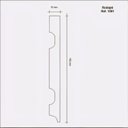 Ver imagem 2 de Kit Rodapé de MDF 40 Barras Lisas de 15cmX2,40m Rende 96 Metros  