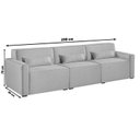 Ver imagem 3 de Sofá 3 Lugares 298cm Linho Lutz Yescasa