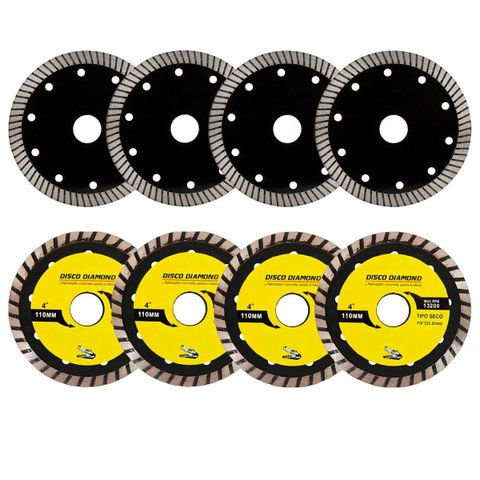 Kit 8 Disco Serra Circular Lâmina 110mm Mármore Concreto