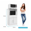 Ver imagem 4 de Kit Cozinha Compacta com Balcão 120cm Menu Móveis Branco
