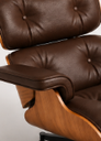 Ver imagem 5 de Poltrona Charles Eames com Puff - Freijó em Couro Café