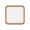 Ver imagem 2 de Plafon Painel Led Sobrepor 24w Toronto Multicor 180° Quadrado Preto C/ Dourado Hevvy St3110