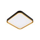 Ver imagem 3 de Plafon Painel Led Sobrepor 24w Toronto Multicor 180° Quadrado Preto C/ Dourado Hevvy St3110