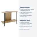 Ver imagem 6 de Aparador Sólis - Largura: 100 cm - Cor: Álamo - Metal: Preto