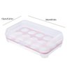 Organizador Ovos Tampa 15 Cavidades Plástico Geladeira - 11