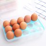 Organizador Ovos Tampa 15 Cavidades Plástico Geladeira - 5