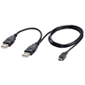 Cabo Y Usb 2.0 a Macho P/ Usb 2.0 a Macho + Usb 5 Pinos - 1