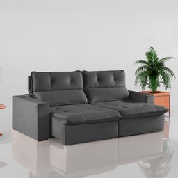 Sofá Retrátil e Reclinável 2 Lugares 200cm Beny - 1