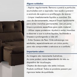 Sofá Retrátil e Reclinável 2 Lugares 200cm Beny - 9
