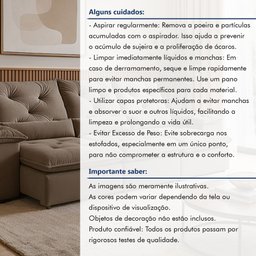 Sofá Retrátil e Reclinável 4 Lugares 270cm Londres Plus - 5
