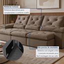 Ver imagem 7 de Sofá Retrátil e Reclinável 4 Lugares 270cm Londres Plus