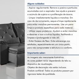 Sofá Retrátil e Reclinável 4 Lugares 270cm Londres Plus - 10
