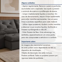 Sofá Retrátil e Reclinável 4 Lugares 270cm Londres Plus - 11