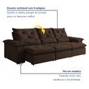 Ver imagem 5 de Sofá Retrátil e Reclinável 4 Lugares 270cm Londres Plus